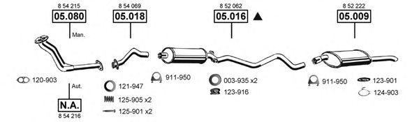 ASMET OP053685 Exhaust System